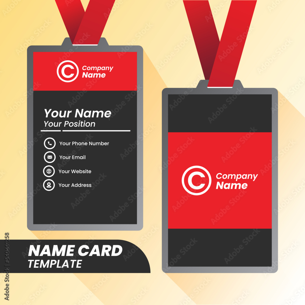 Two sided presentation of professional name or visiting card design. Two sided presentation of professional name or visiting card design.