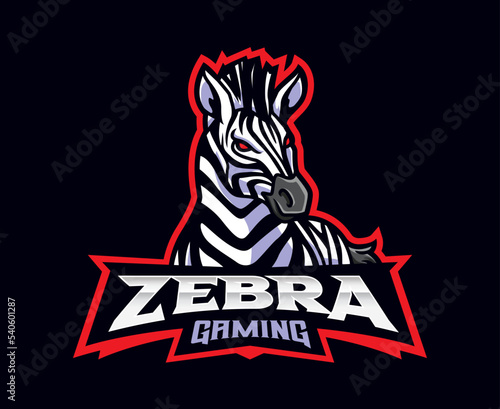 Zebra mascot logo design