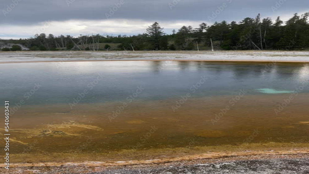 Colorful Hot Spring in Yellowstone National Park Colorful Hot Spring in Yellowstone National Park