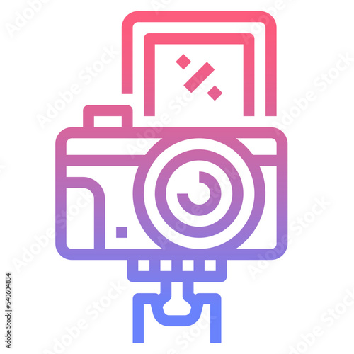 vlog line gradient icon