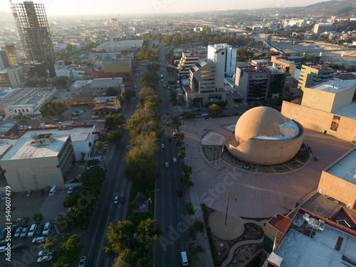 Bild auf Leinwand aerial view of the city Tijuana for tourist