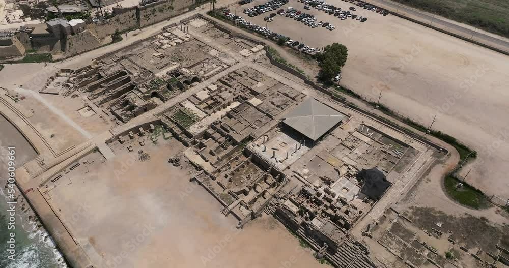 Ancient remains of the coastal city of Caesarea, built under Herod the Great during 22–10 BC Ancient remains of the coastal city of Caesarea, built under Herod the Great during 22–10 BC