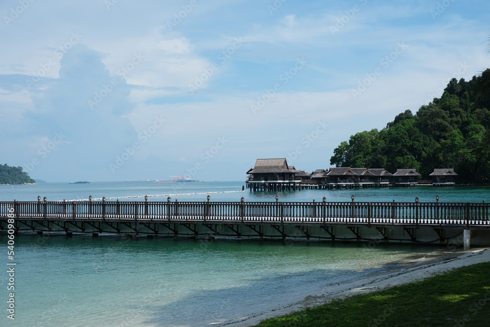 The beautiful jetty at pangkor island, malaysia.