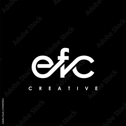EFC Letter Initial Logo Design Template Vector Illustration photo