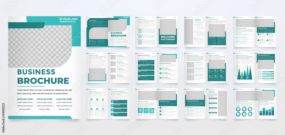 company brochure template with minimalist style company brochure template with minimalist style