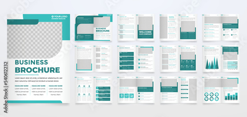 company brochure template with minimalist style