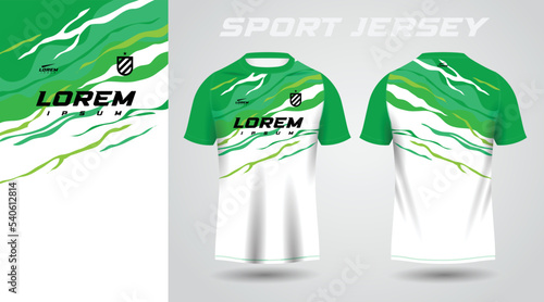 green shirt sport jersey design