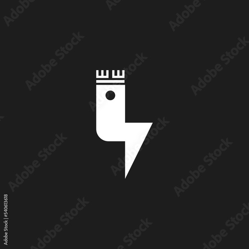 Lighting Barber for Barber Shop Logo Design