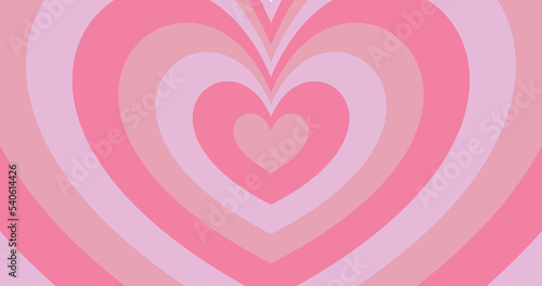 pink gradient love heart background
