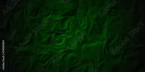 Black and green paper crumpled texture. dark black grunge textured crumpled black paper background. panorama black paper texture background, crumpled pattern.