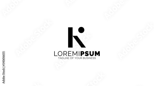 Letter K logo icon design template elements. Vector color sign.