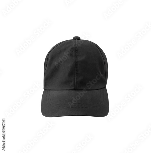 Black Baseball cap cutout, Png file.
