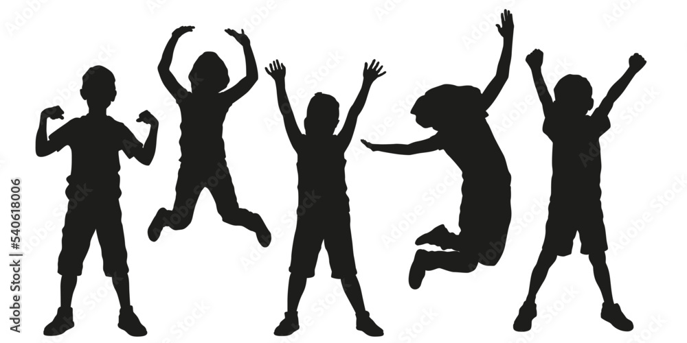 Fototapeta premium People Silhouette Kids 7