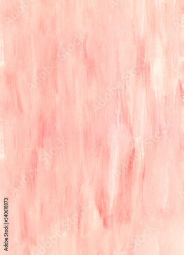 Obraz na plátně Abstract watercolor texture hand drawn illustration peachy