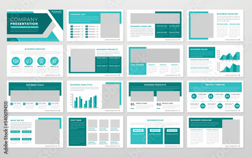 presentation layout template use for corporate infographic