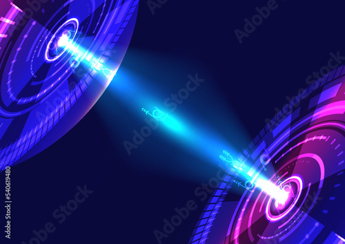 Radar satellite telecoms network connection abstract background graphic design wallpaper vector illustration