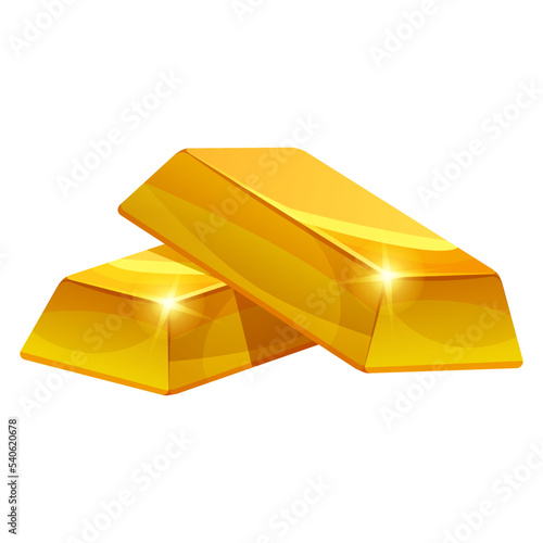 Gold bar icons, ingot. Symbol of richness currency investment, treasury luxury rich photo