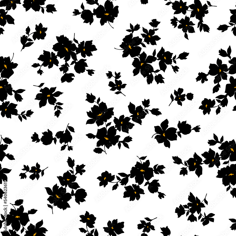 Seamless and beautiful flower illustration pattern, Seamless and beautiful flower illustration pattern,
