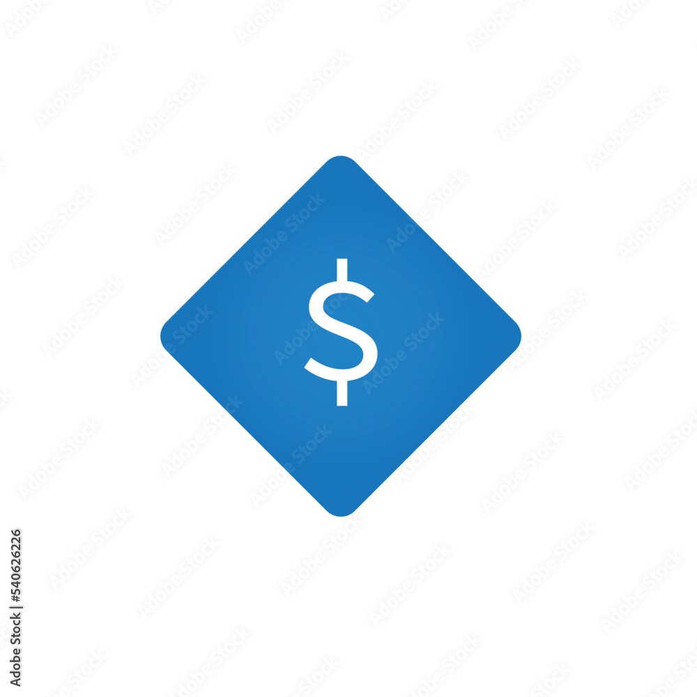 Dollar sign on icon. Vector illustration. Dollar sign on icon. Vector illustration.