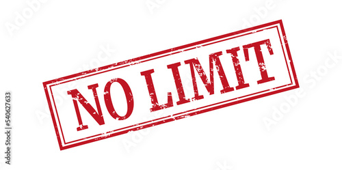 No limit grunge rubber stamp, vector illustration