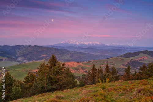 The Pieniny - Pieniny national park is a mountain range in the south of Poland and the north of Slovakia.