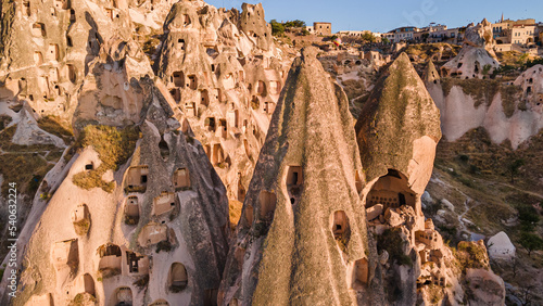 Ancient Goreme National Park and the Rock Sites of Cappadocia  in the central part of Turkey. photo