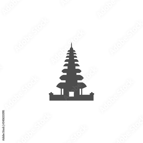 Temple Bali icon design illustration