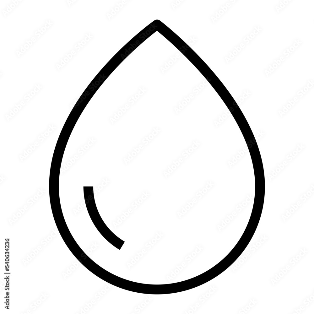 Icon Water Drop With Style Outline Icon Water Drop With Style Outline