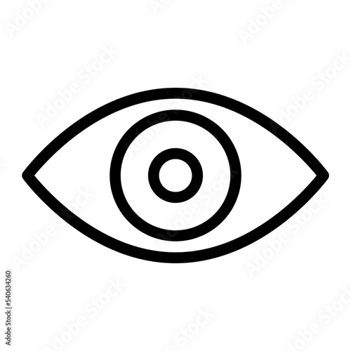 Icon Eye With Style Outline