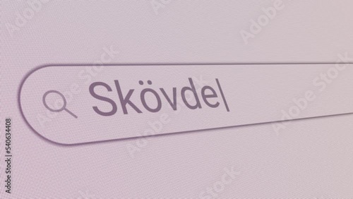 Search Bar Skovde 
Close Up Single Line Typing Text Box Layout Web Database Browser Engine Concept photo
