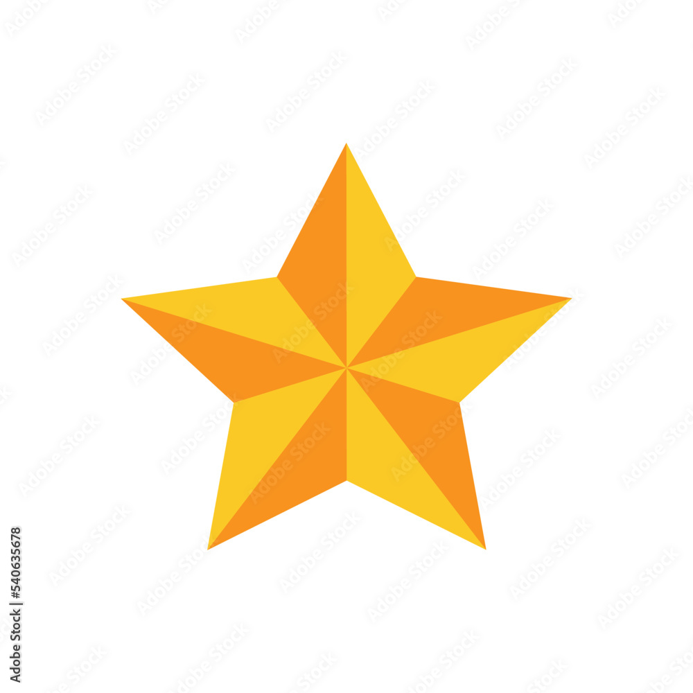 Fototapeta premium Golden Gold Stars Design Illustrator