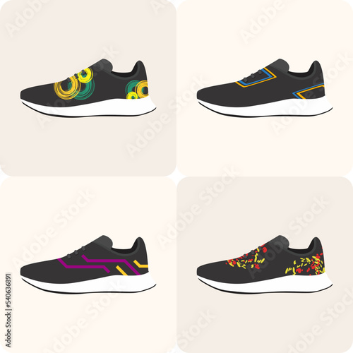 set of shoes