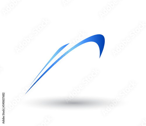 swoosh logo. Abstract Swoosh Logo Design Template