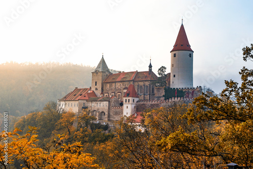 Krivoklat castle is a czech royal gothic stronghold. Czechia.