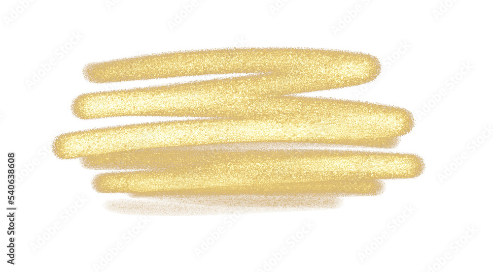 Hand drawn Gold textured paint Brush stroke. Isolated Golden Ink elements Hand drawn Gold textured paint Brush stroke. Isolated Golden Ink elements