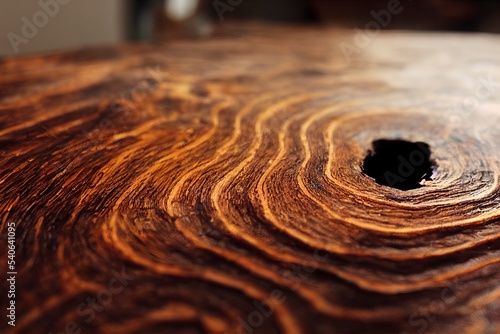 wooden surface in copper color © vuang