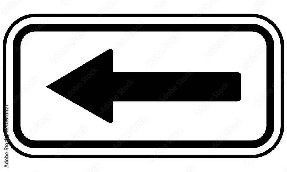 Road sign black arrow sign Road sign black arrow sign