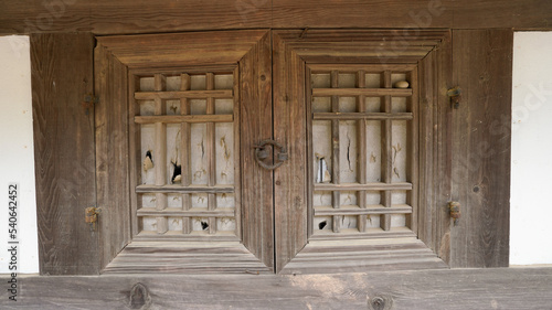 Korean tiled house window