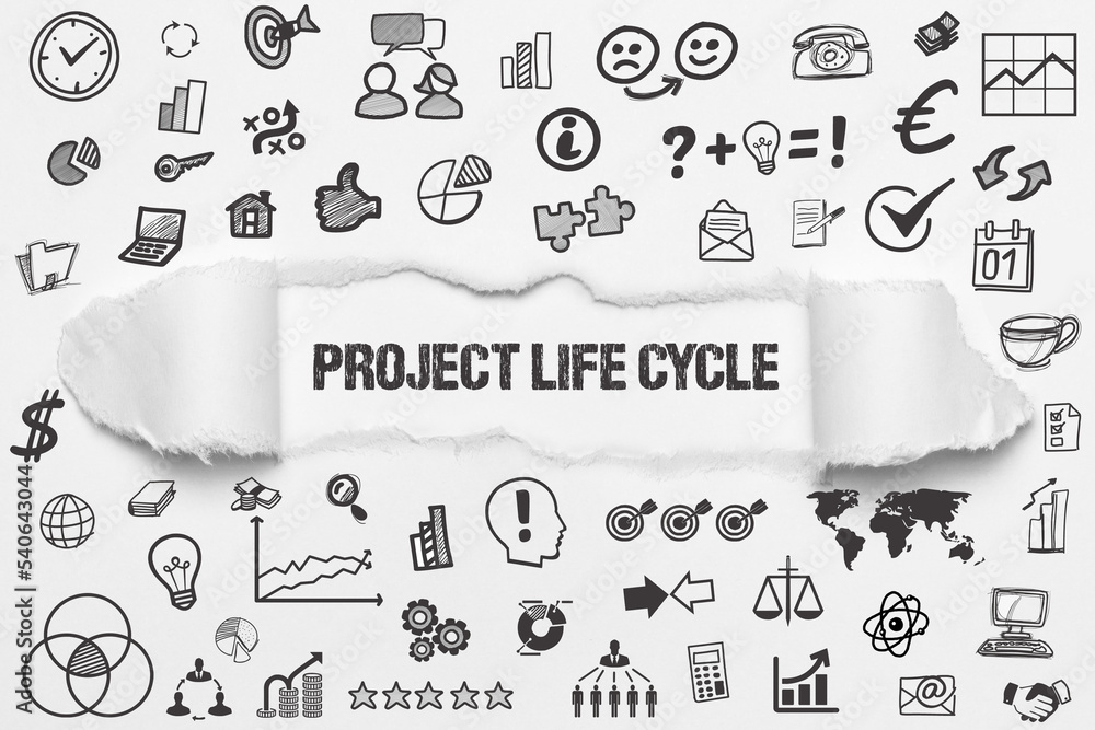 project life cycle	 - obrazy, fototapety, plakaty 