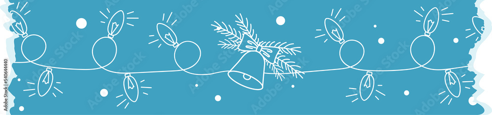 Blue ribbon washi sticker. Ripped tape. christmas theme 9 Blue ribbon washi sticker. Ripped tape. christmas theme 9