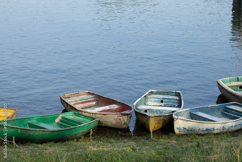 Beautiful Lake And Empty Boats On lake Water.jpg