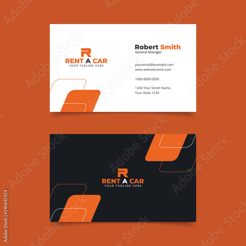 Rent A Car Business Card Template