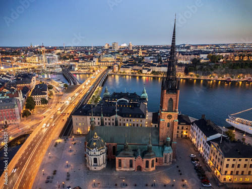 Aerial photos of Stockholm city © Michael