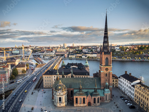 Aerial photos of Stockholm city