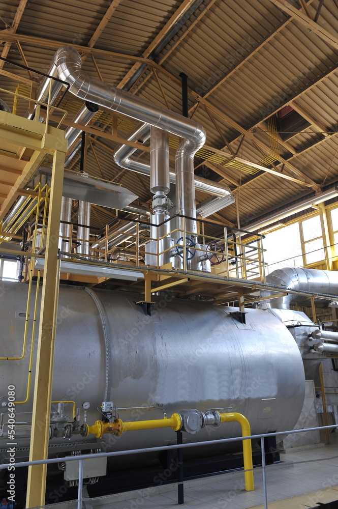 Gas steam turbine at a power plant Gas steam turbine at a power plant