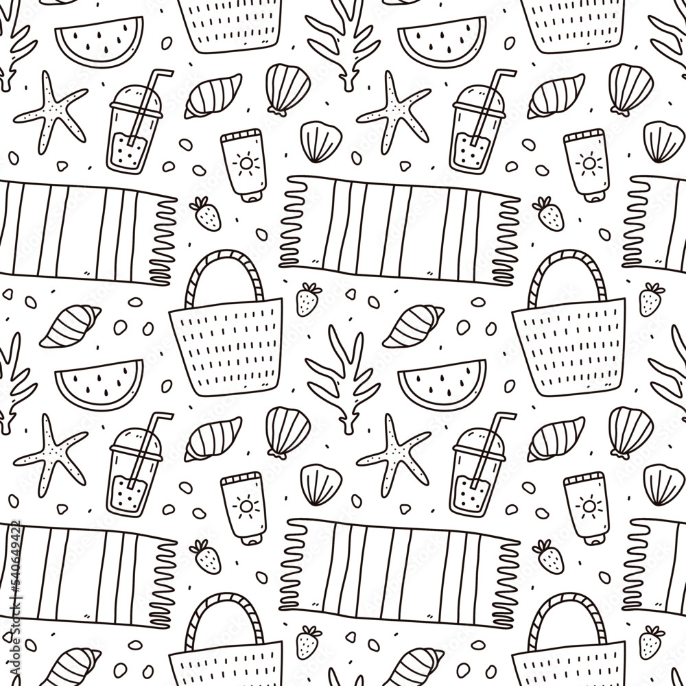Premium Vector  Pregnancy seamless pattern in doodle style