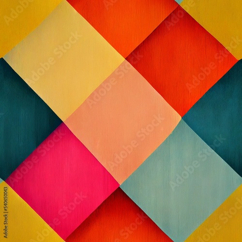 Fabric Wallpaper Square Tile Background Various Forms of Patterns