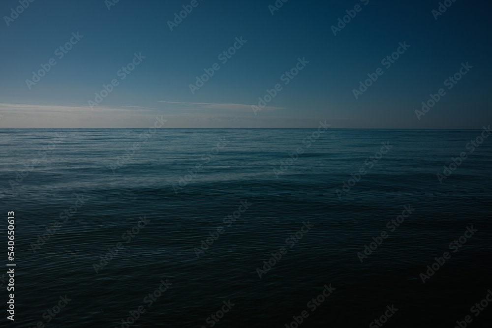 The calm and empty sea off the Sussex coast in October 2022 The calm and empty sea off the Sussex coast in October 2022
