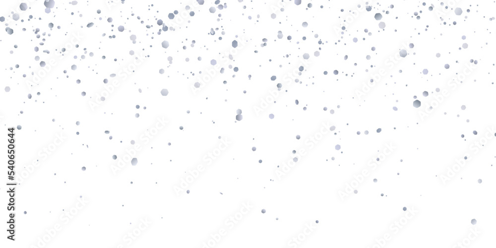 Silver glitter confetti on white background. Vector Silver glitter confetti on white background. Vector