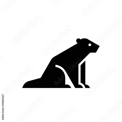 Mink Logo. Icon design. Template elements
